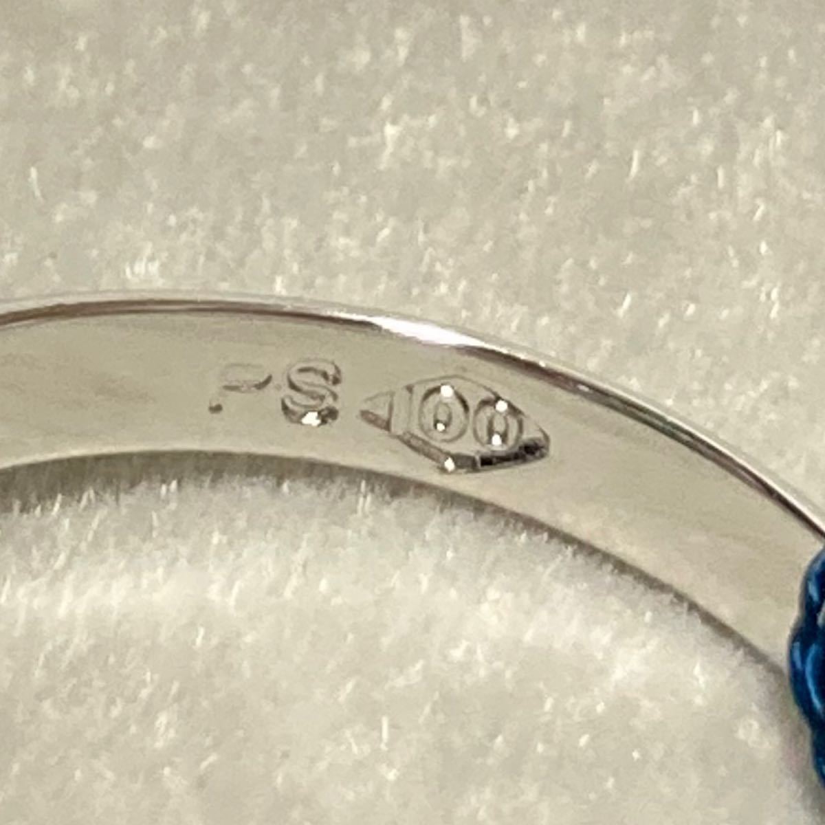 プラチナシルバー リング 新品 PS刻印 人工ダイヤ 人工 プラチナシルバー リング 新品 PS刻印 人工ダイヤ 人工