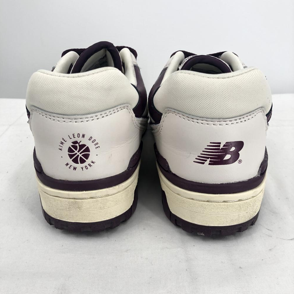 【中古】newbalance×Aime Leon Dore ローカットスニーカー ホワイト/パープル サイズ27.0cm BB550AR1 ニューバランス[240017508391]_画像3