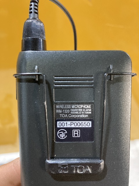キャンペーン価格 ワイヤレスマイクロホン WM-1320 【TOA