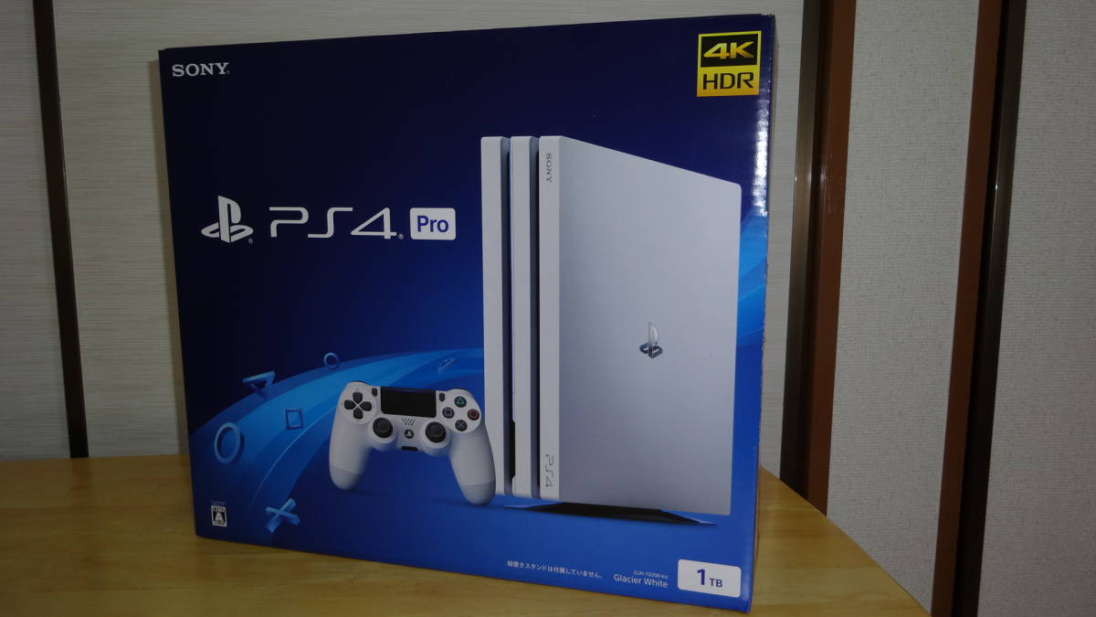 PS4 PRO 本体CUH-7200B B02 1Tグレイシャーワホイト 美品-