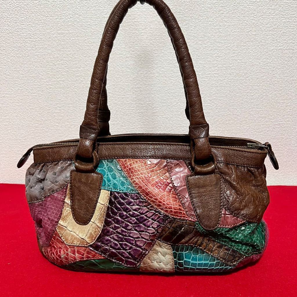 ○希少・美品○IBIZA イビザ バッグ トートバッグ クロコダイル