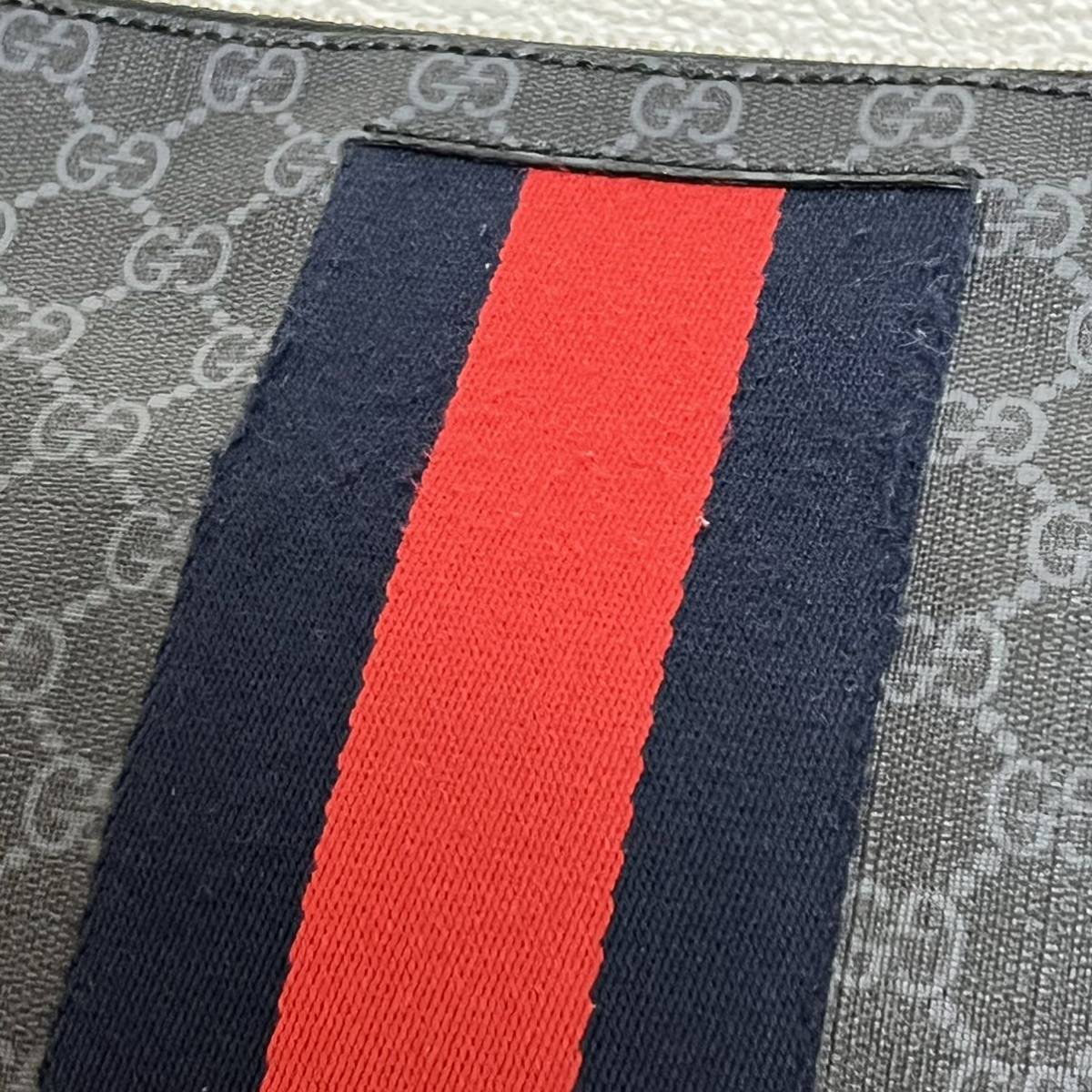 良品☆ GUCCI グッチ GGスプリーム 2wayショルダーバッグ クラッチ