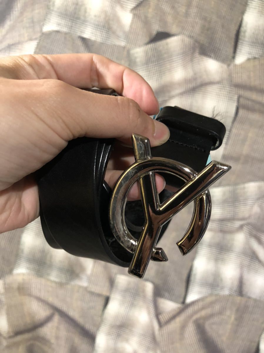 軽量な折り畳み自転車 OY LOGO Leather Belt ロゴ レザーベルト 韓国OY