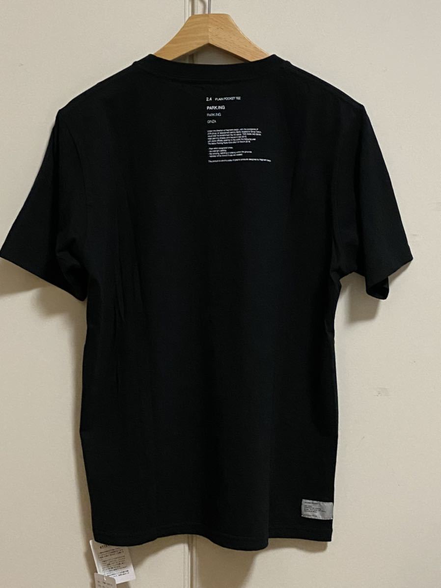 THE PARKING GINZA × FRAGMENT ポケット Tシャツ(ブラック,Sサイズ) ザパーキングギンザ 銀座 フラグメント 黒 藤原ヒロシ_画像1