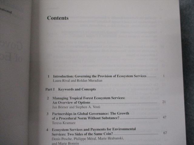 SI19-112 Springer Governing the Provision of Ecosystem Services 2012 sale SaD_画像3