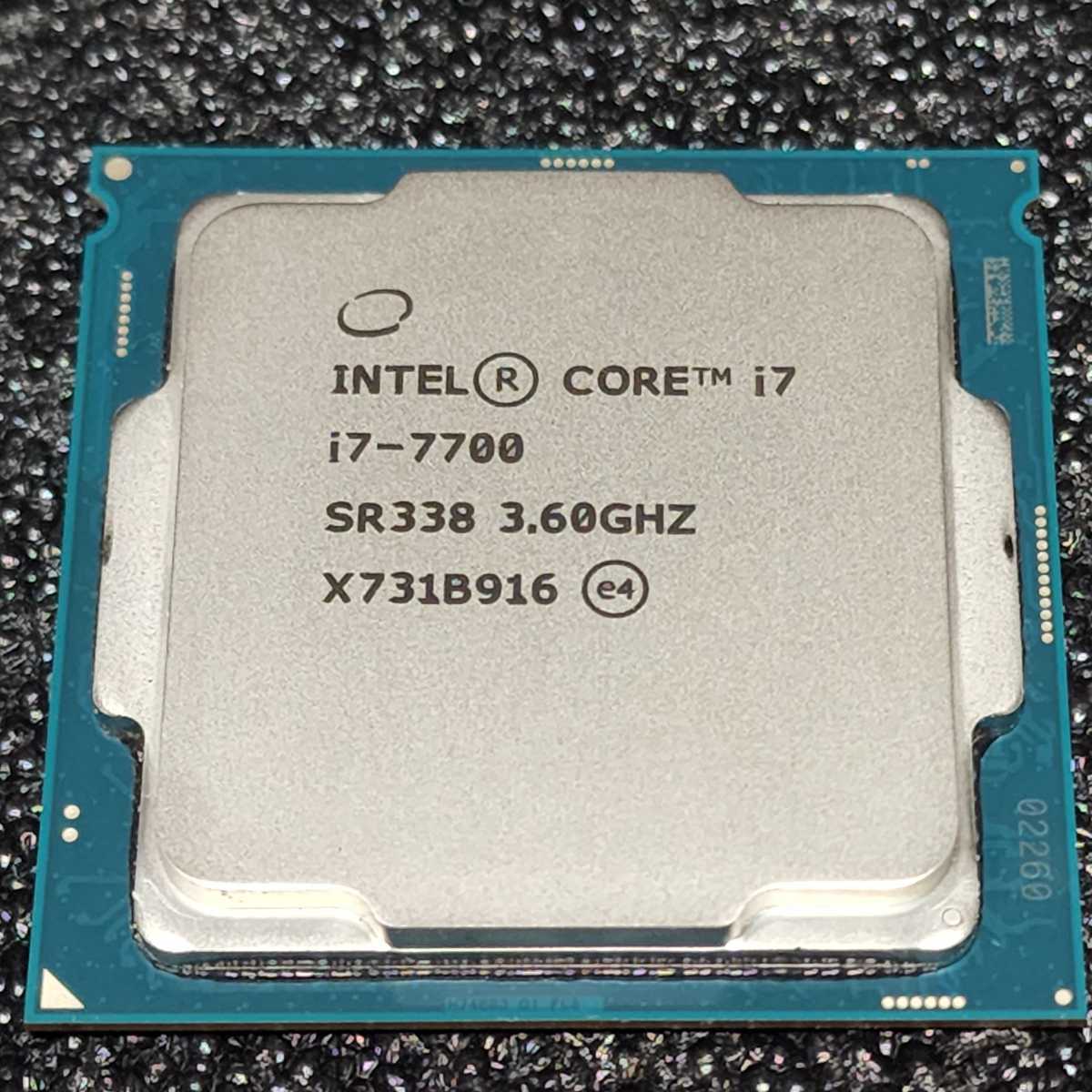 CPU Intel Core i7 7700 3 6GHz PCパーツ インテル 動作確認済み (1