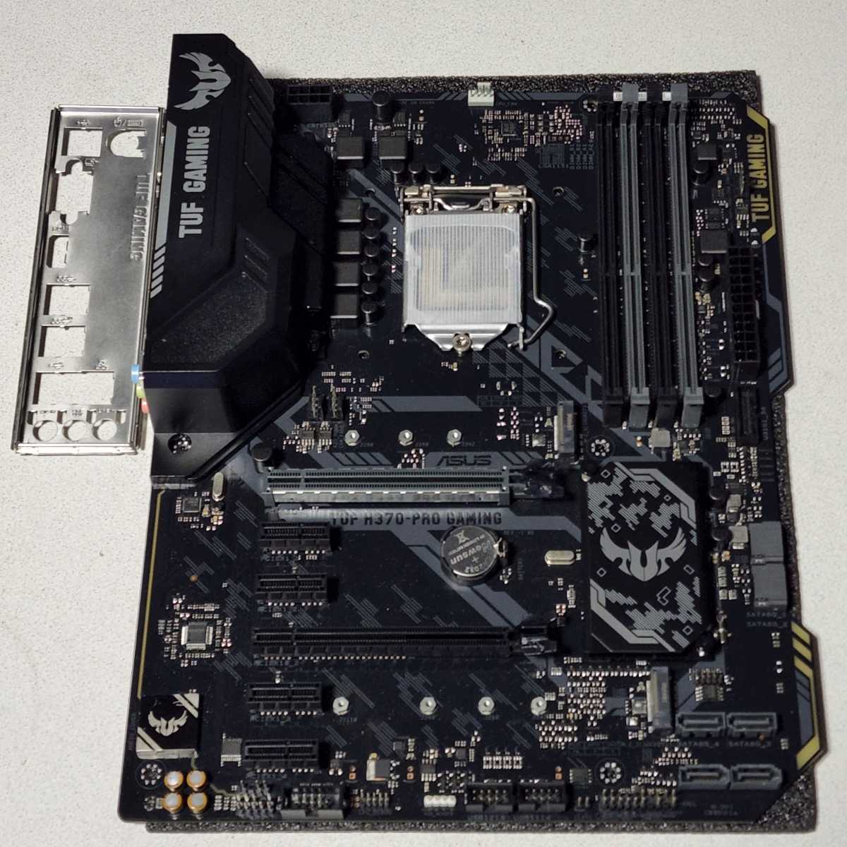 ASUS TUF H370-PRO GAMING IOパネル付属 LGA1151 ATXマザーボード 第8・9世代CPU対応 最新Bios 動作確認済  PCパーツ