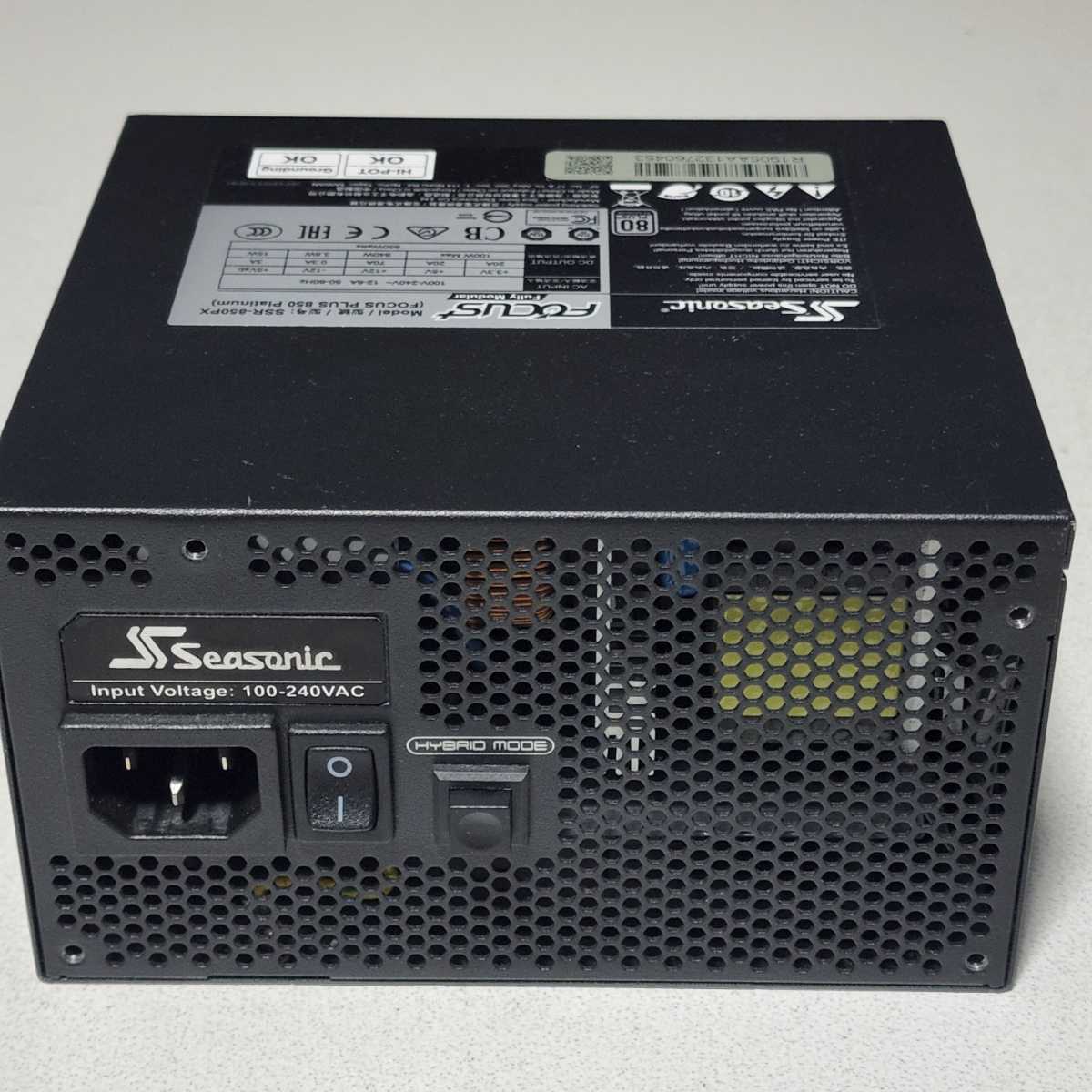 Seasonic FOCUS PLUS 850 PLATINUM(SSR-850PX) 850W 80PLUS Seasonic FOCUS PLUS 850 PLATINUM(SSR-850PX) 850W 80PLUS