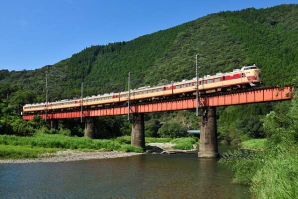 鉄道 デジ 写真 画像 485系 Do32編成 まつり宮崎号 日豊本線 8_画像1