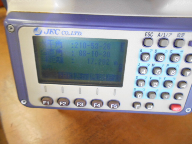220605測量☆JEC☆ジェックノンプリズムトータルステーション 220605測量☆JEC☆ジェックノンプリズムトータルステーション