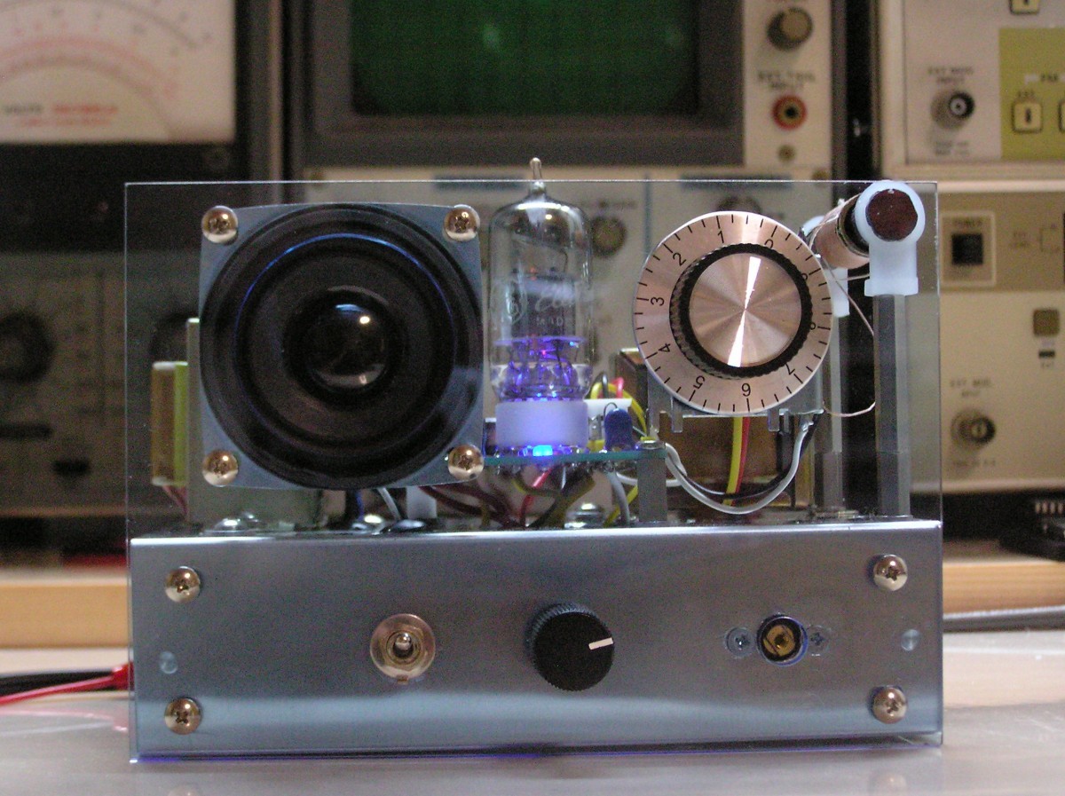 基板でつくる単球ラジオ(レフレックス＋再生）p.c.b : RK-176_実装例