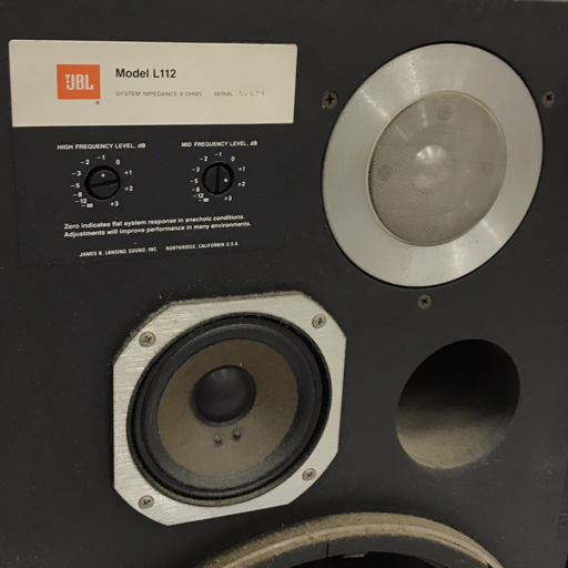 JBL L112 3WAY スピーカー ペア バスレフ方式 ブックシェルフ型