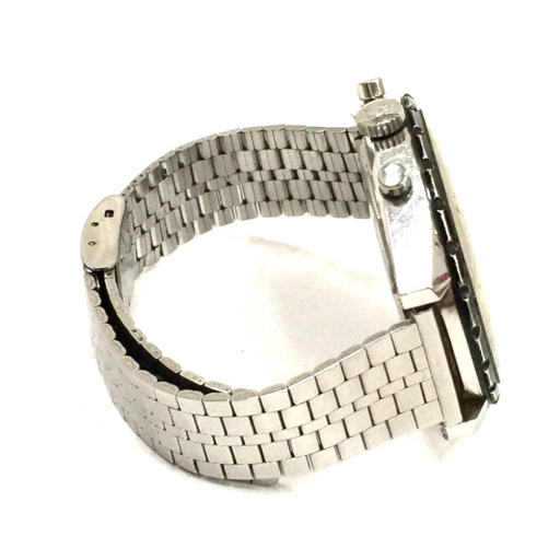 ブライトリング ジュネーブ 手巻き 機械式 ビッグフェイス 腕時計 メンズ 稼働品 ジャンク品 社外ブレス ブランド小物_画像8