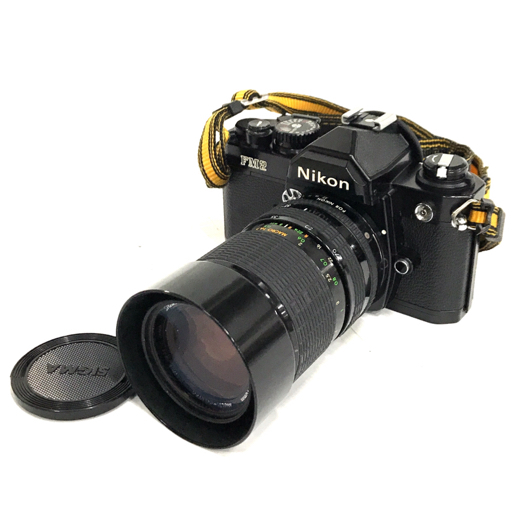 Nikon FM2 ブラック SIGMA STANDARD-ZOOM 1 2.8-4 35-70mm 一眼レフフィルムカメラ ボディ レンズ QY083-38 特売格安 ニコン ブラック FM2 フィルムカメラ 一眼レフ フィルムカメラ