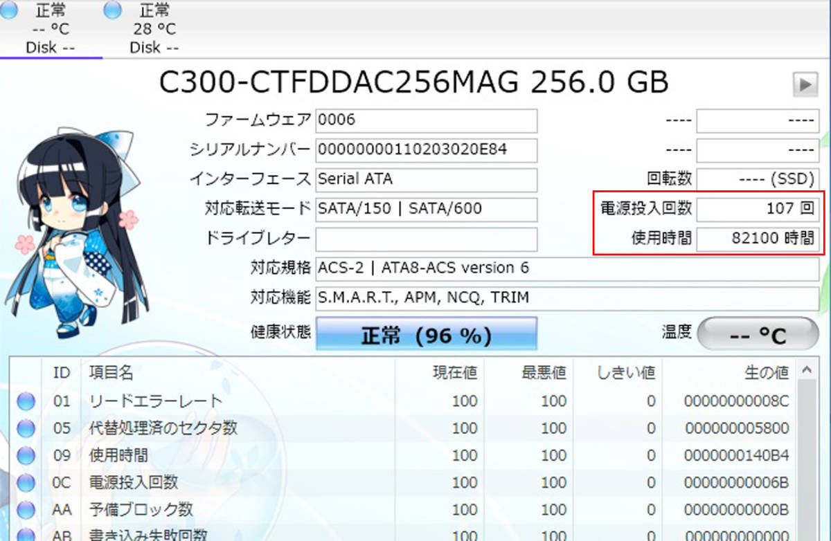 Crucial Real SSD C300 256GB 動作品　送料無料