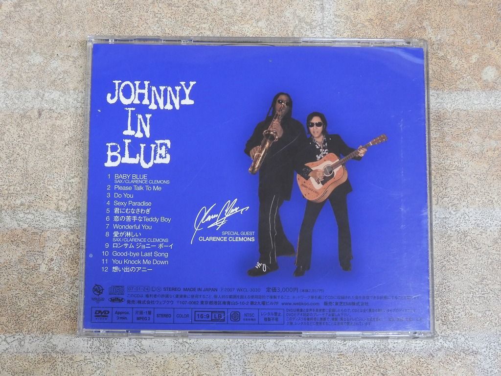 ジョニー大倉 JOHNNY IN BLUE/ジョニー・イン・ブルー 帯付き CD+DVD ○ 【6535y】_画像2
