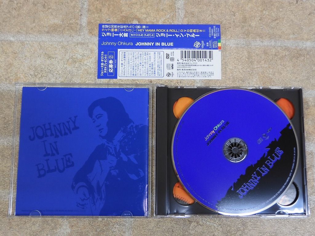 ジョニー大倉 JOHNNY IN BLUE/ジョニー・イン・ブルー 帯付き CD+DVD ○ 【6535y】_画像4