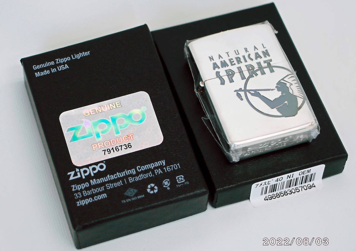 アメスピ 2022年製 激レア ZIPPO アメリカンスピリット40周年記念 限定 ...