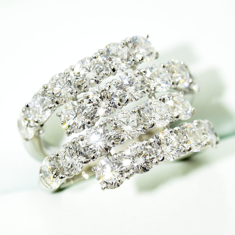 サバース リング SA BIRTH 指輪 ダイヤモンド 4.98ct PT900 約11.5号 新品仕上げ 中古 【予約中！】