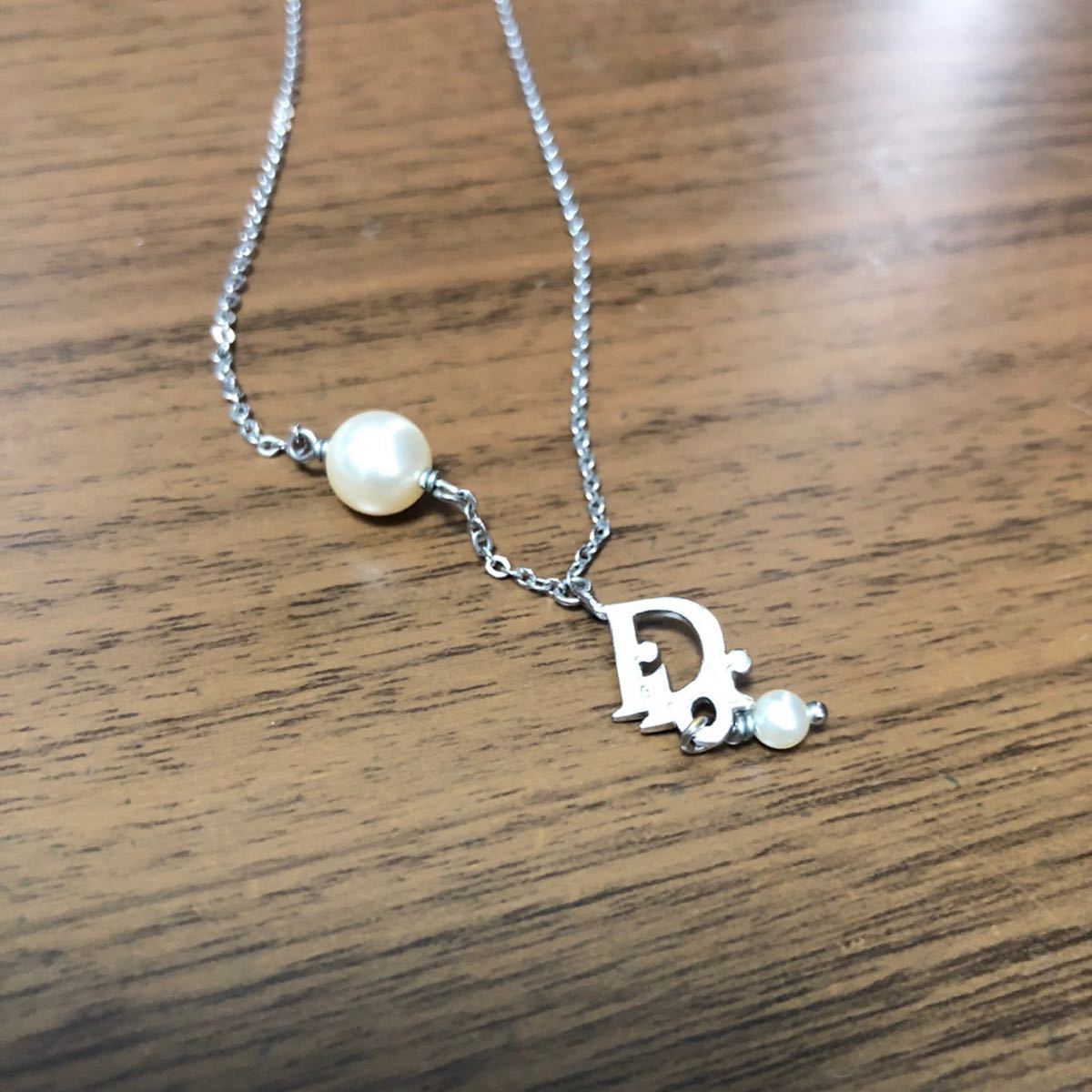 △DIOR ディオール アクセサリー ネックレス ロゴパールネックレス