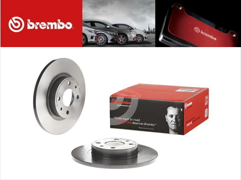 BREMBO 新品 フィアット 500 チンクェチェント ツインエア フロントブレーキローター 51859075 51866265 60802029 71770935 71772241_画像1