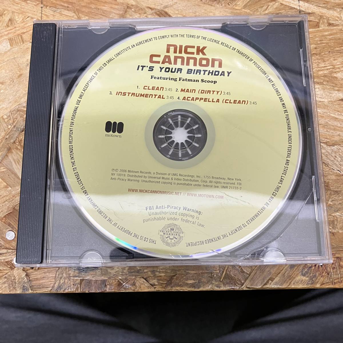 ● HIPHOP,R&B NICK CANNON - IT'S YOUR BIRTHDAY INST,シングル! CD 中古品_画像1