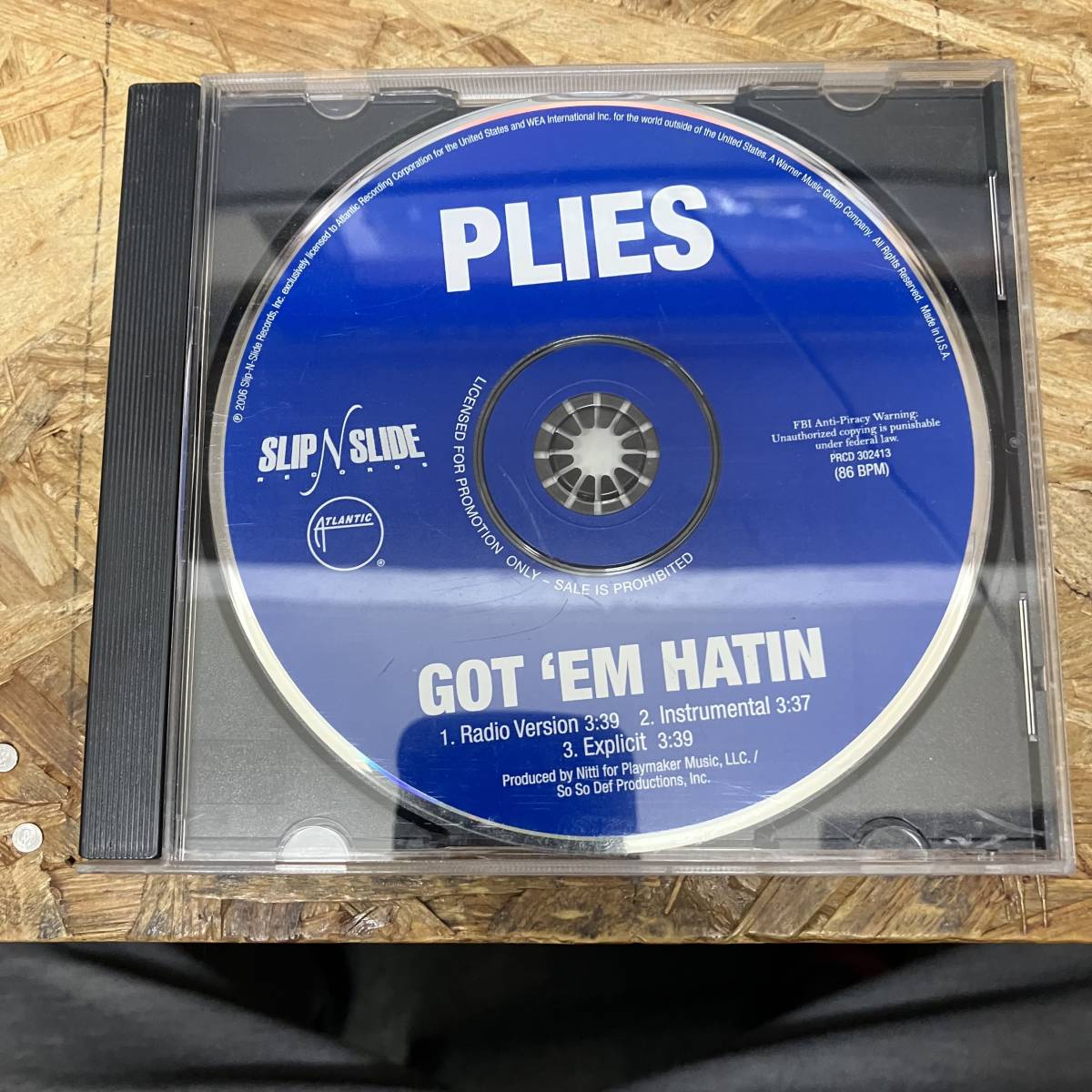 ● HIPHOP,R&B PLIES - GOT 'EM HATIN' INST,シングル,PROMO盤!!! CD 中古品_画像1