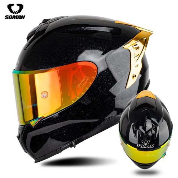 バイク用 フルフェイスヘルメット メガネ対応 アメリカdot認証 S Xxlサイズ選択可能 金リヤリング 金シールドおまけ Greatriverarts Com