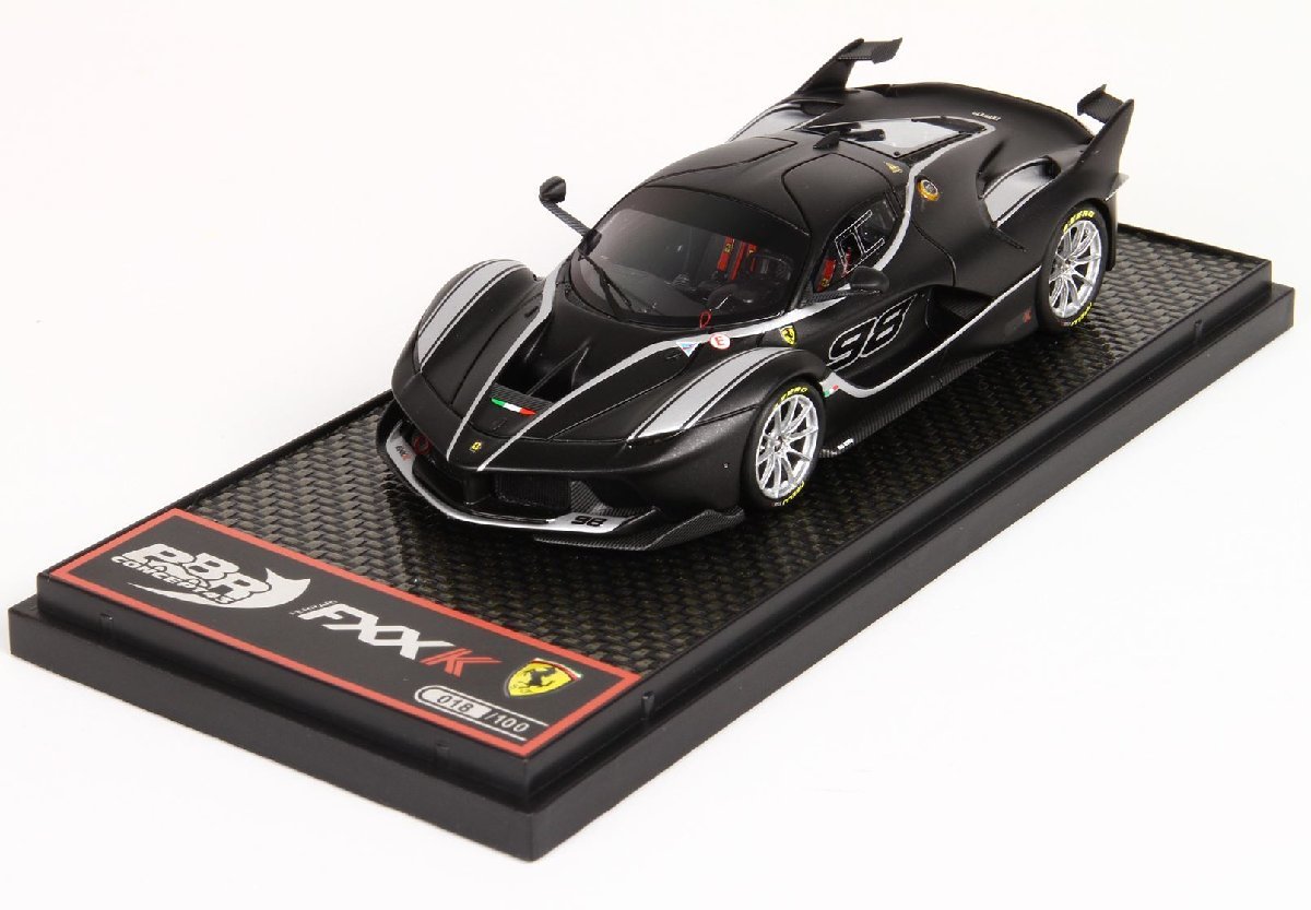 BBR 1/43 Ferrari FXXK 2016 #98 Nero Stellato matt　フェラーリ BBRC186D