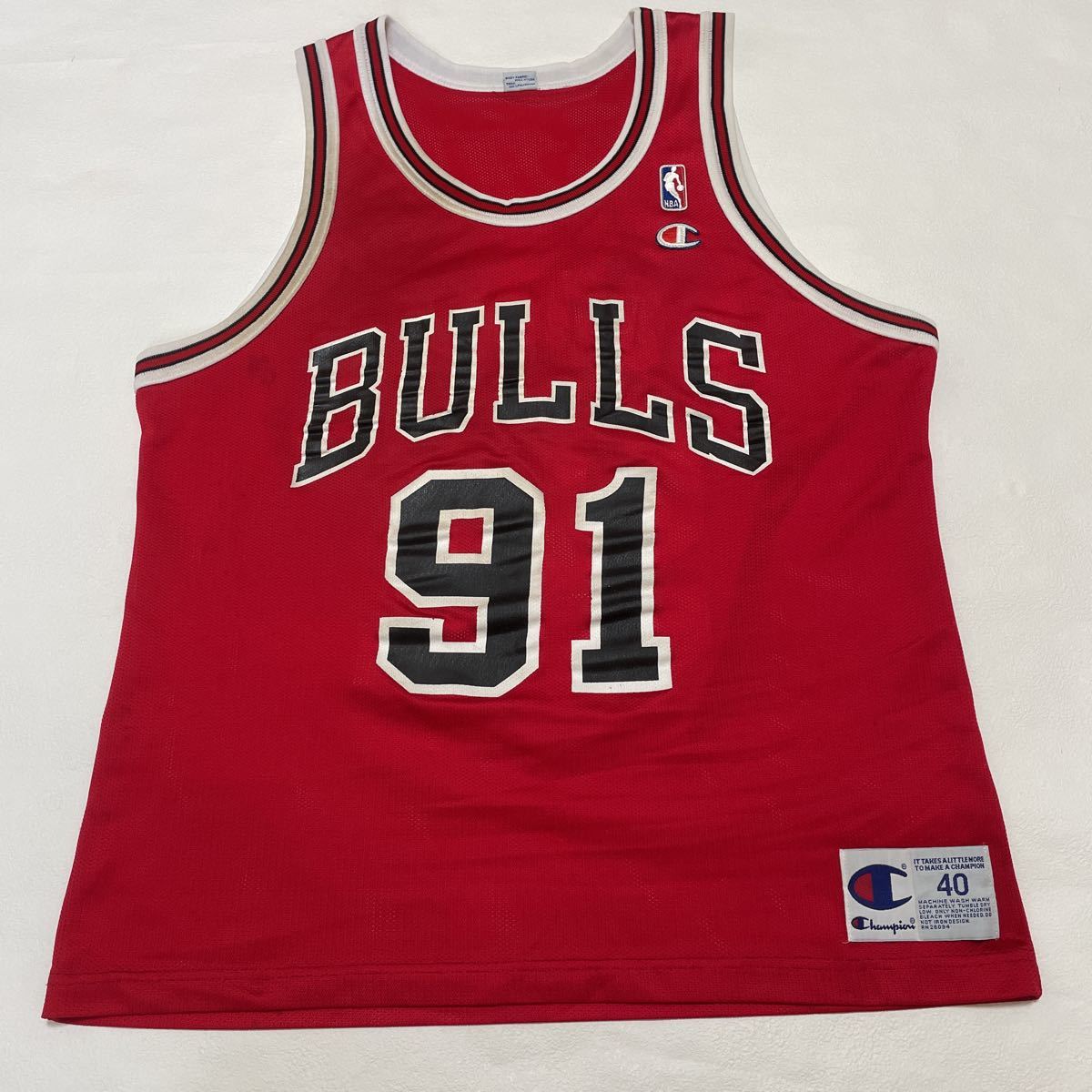 公式の NBA BULLS RODMAN #91 デニス・ロッドマン ☆ シカゴ・ブルズ