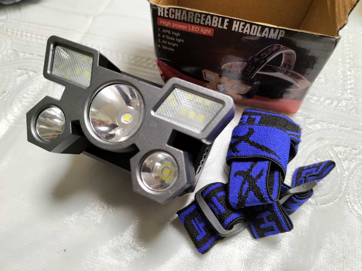 釣りやキャンプ、作業灯、LEDヘッドライト ブラックダイヤモンド 充電式 USB フィッシング　高輝度 ヘッドランプ 
