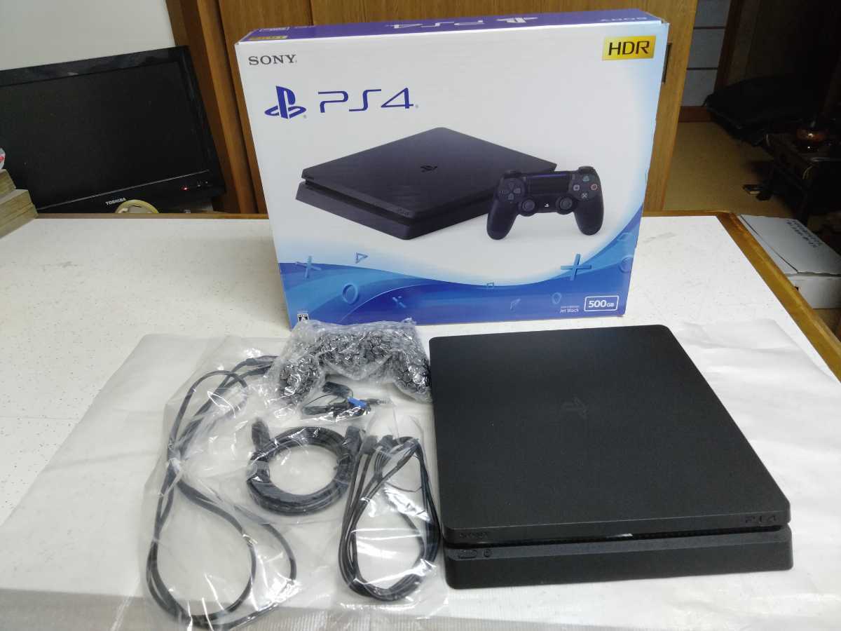PS4 本体 PlayStation 4 ジェット・ブラック (CUH-2100A) 500GB 初期化