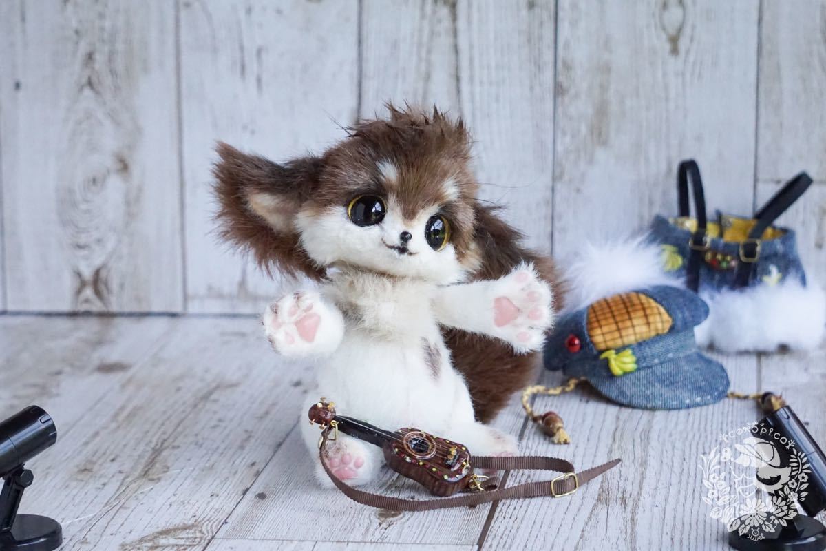 ハンドメイド 作家 コポル ぬいぐるみ ドール アートドール Yahoo!オークション - coropico アートドール 『ふる〜つバンド