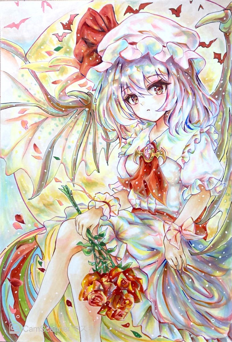 手描きイラスト レミリア・スカーレット 東方project レミリア 手描きイラスト レミリア・スカーレット 東方project レミリア