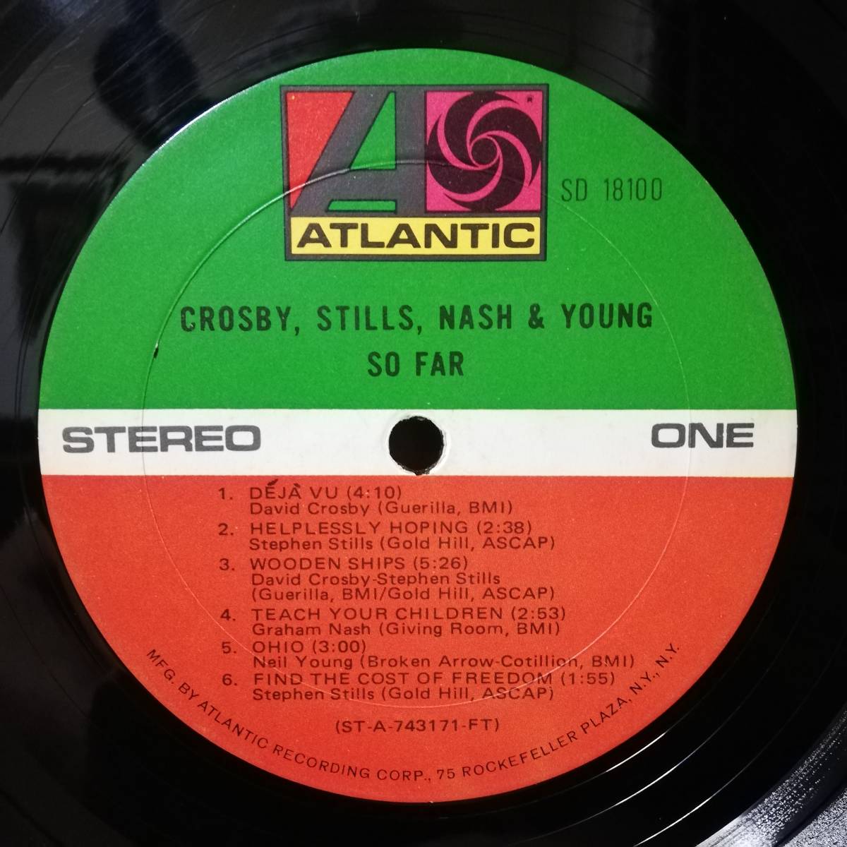 LP - US盤 - Crosby, Stills, Nash & Young - So Far - SD 18100 - *25_画像3