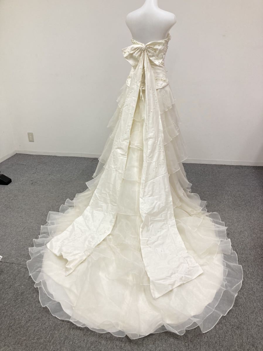 堀ドレス》② ウェディングドレス 白　 結婚式 衣装 撮影 記念写真 スタジオ ウェディンングフォト 220830_画像5