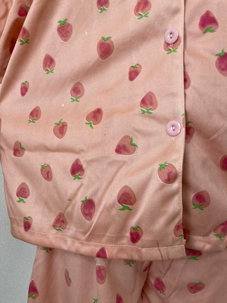 パジャマ ルームウエア イチゴ ピンク 半袖 総柄 スカート 通販