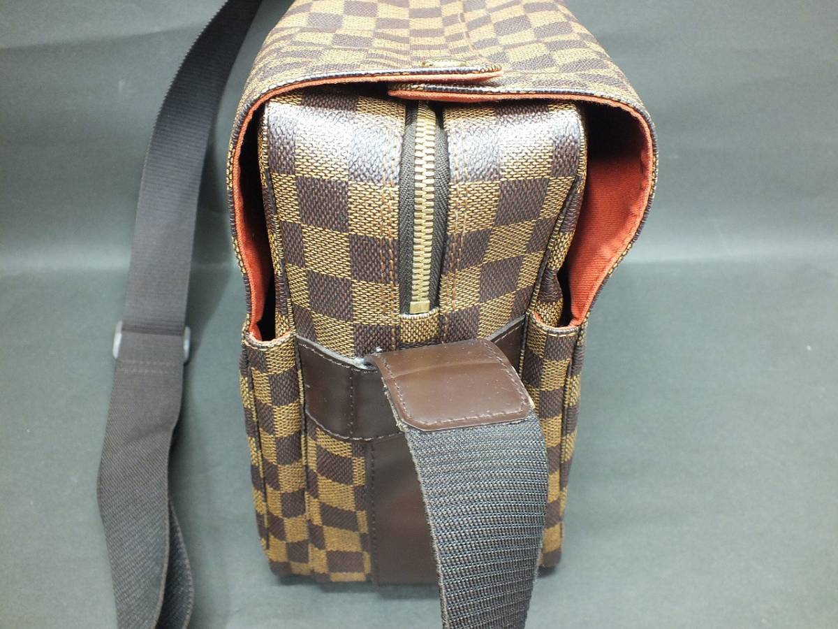 〇LOUIS VUITTON ナヴィグリオ ショルダーバッグ ダミエ エベヌ N45255 ルイヴィトン_画像3