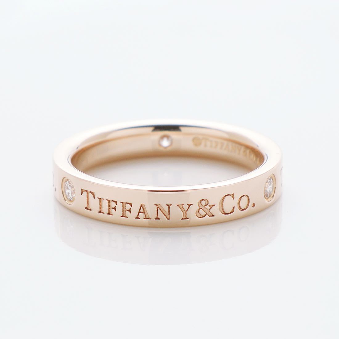 新品仕上げ 極美品 TIFFANY&Co. ティファニー フラットバンド リング