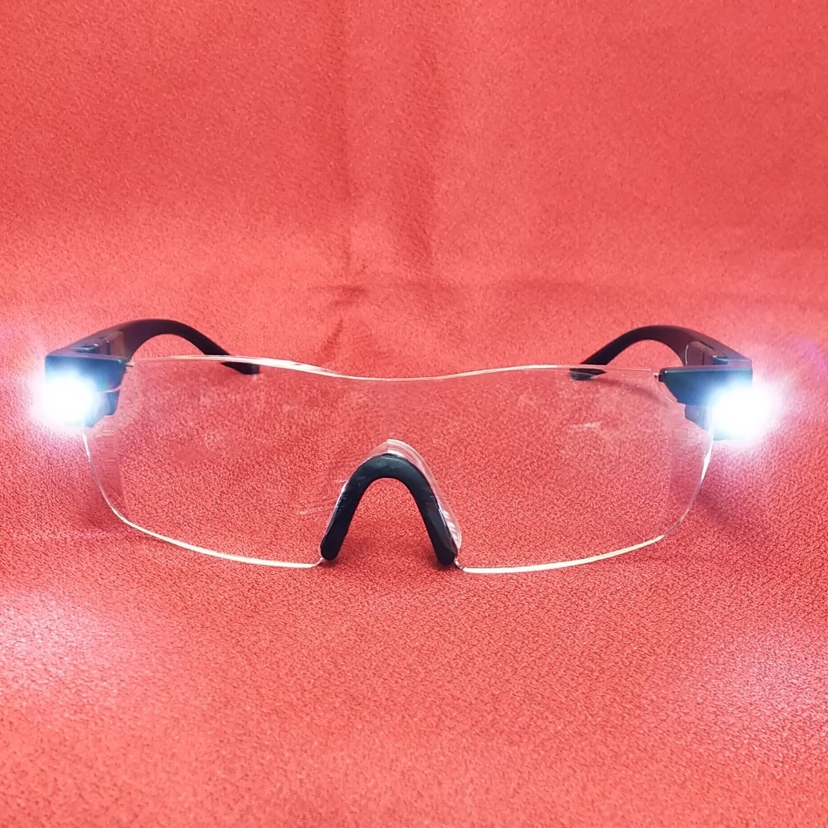[日本直販]　新品　パワーズームマックス　LEDライト付き拡大鏡メガネ　1.6倍