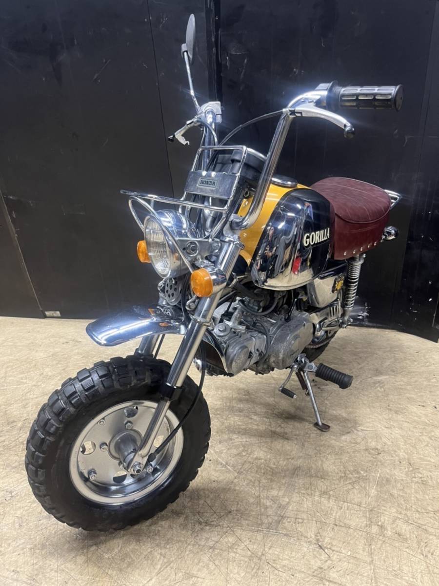 ホンダ ゴリラ Z50J 11511㎞ エンジン実働 50㏄ 通勤・通学などに 書類あり 大阪より 売り切り メッキゴリラ 検)モンキー エイプ 4