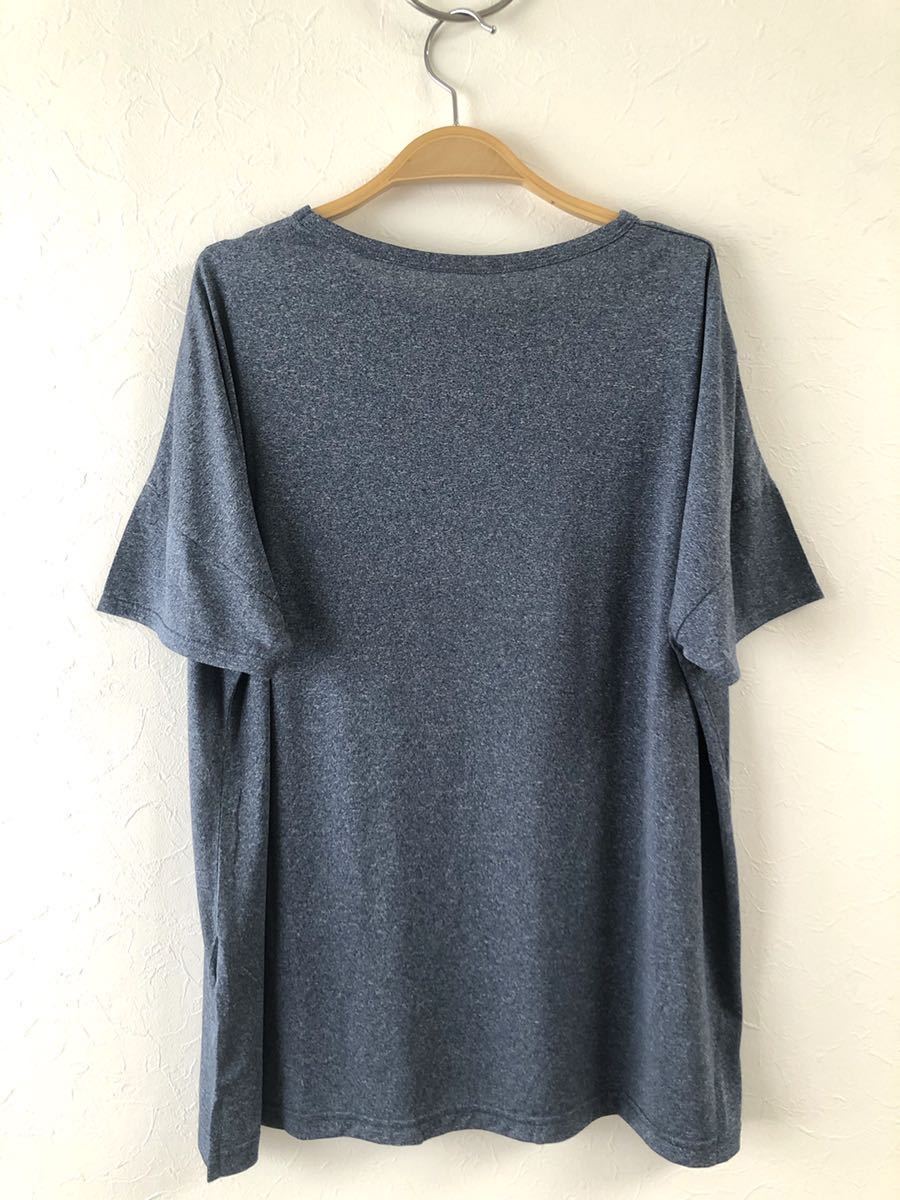 新品 タグ付き UVカット加工 てろてろ風合い　Tシャツ UV対策 吸水速乾　UV &DRY 鳥プリント　M〜Lサイズ_画像7