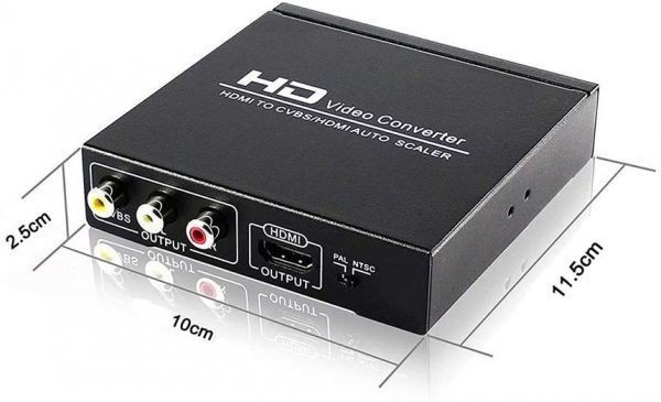 即納 HDMI コンポジット変換 HDMI to AV/3RCA変換(HDMI to HDMI+RCA) HDMI+AV変換コンバーター 同時出力 hdmi アナログ変換 HDMI AV変換器_画像8