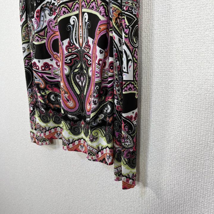美品】エトロ/ETRO 長袖カットソー ペイズリー 総柄 イタリア製