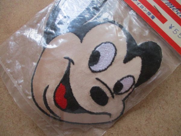 80s マイティマウス Mighty Mouseワッペン/ネズミpatchesテリー 80s マイティマウス Mighty Mouseワッペン/ネズミpatchesテリー