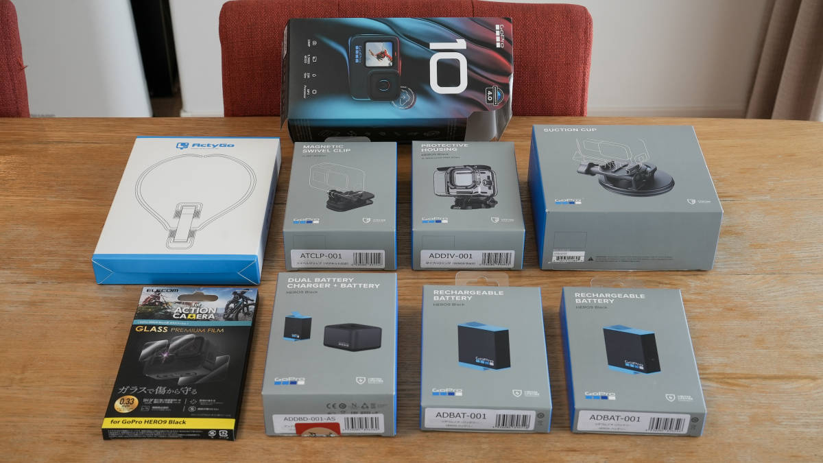 ブランド GoPro - GOPRO HERO10 ケース付き保護フィルム貼付済み ほぼ