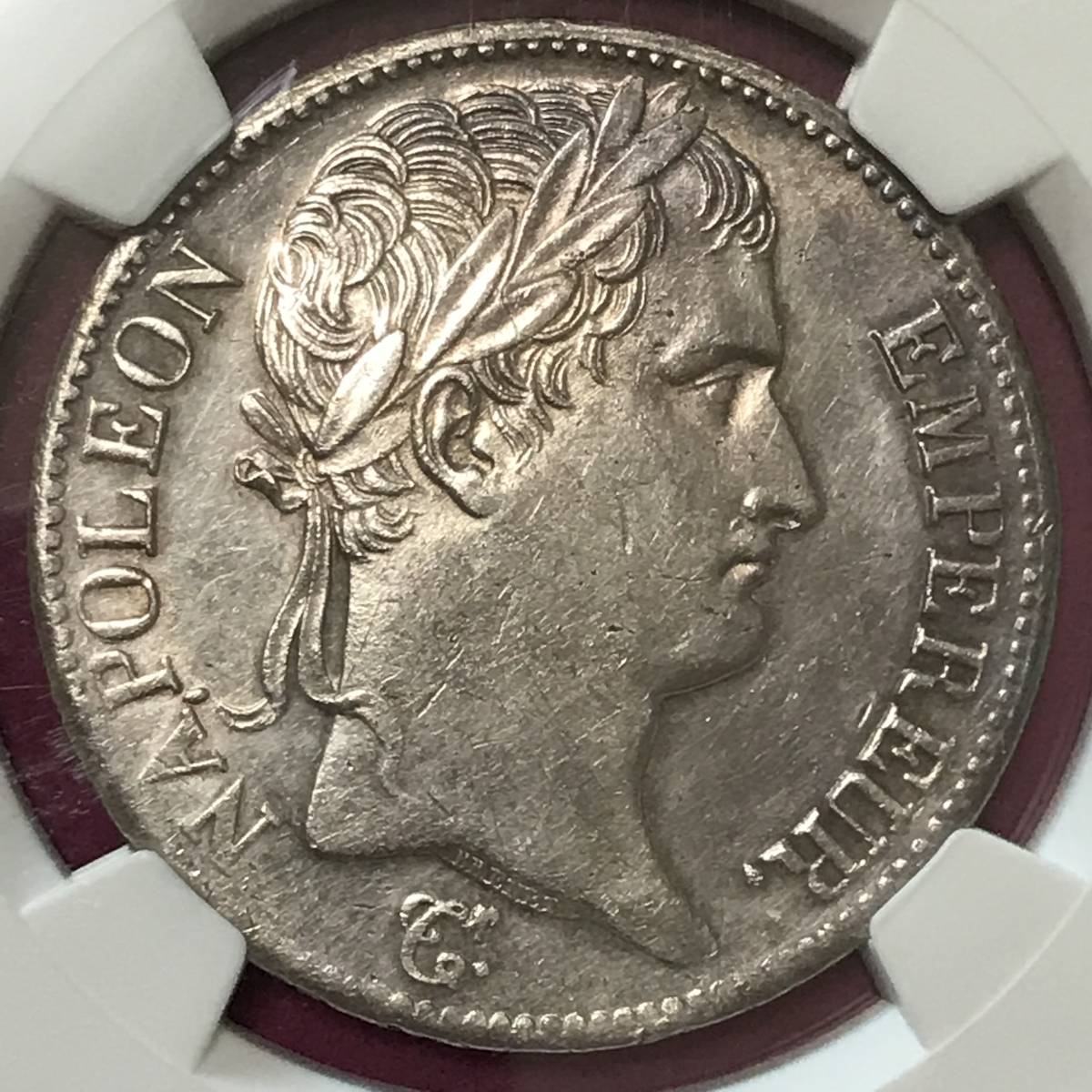 ☆1811A フランス 5フラン銀貨 ナポレオン1世 NGC AU DETAILS CLEANED