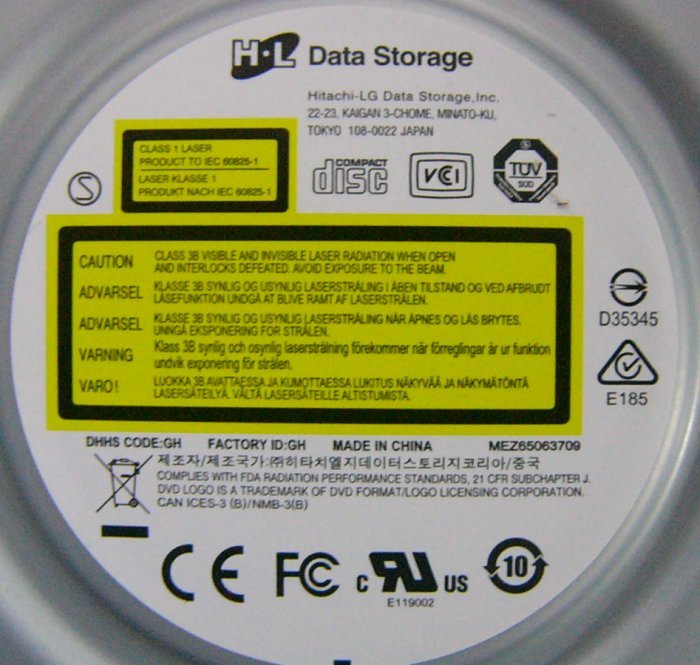 az12 HDLS GHC0N DVDスーパーマルチドライブ SATA 即決の画像3