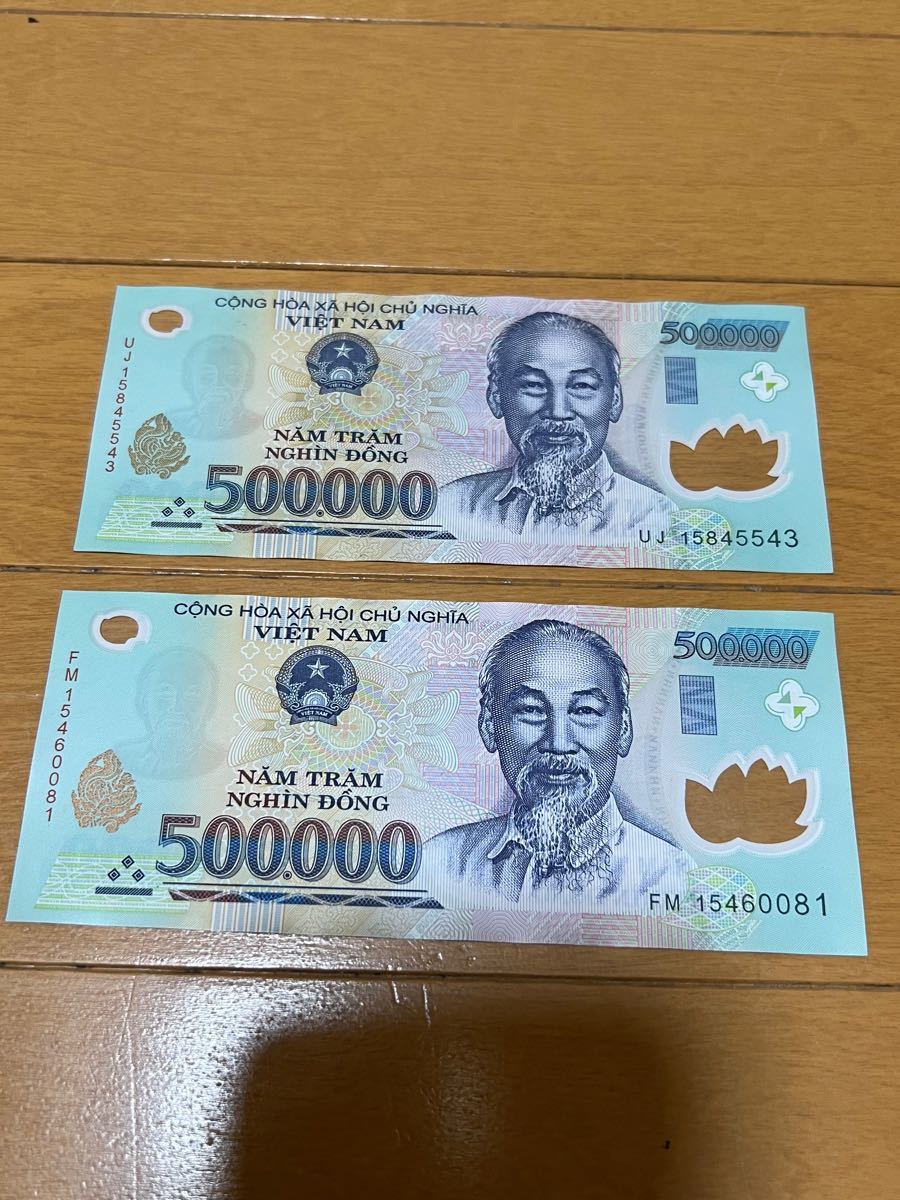 ベトナム ドン 50万ドン紙幣 2枚｜PayPayフリマ