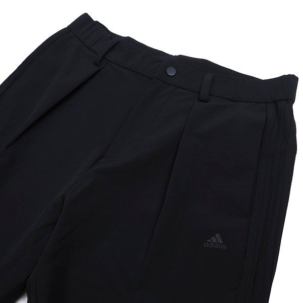 N552 新品 adidas アディダス ゴルフ 春夏 3ストライプス ストレッチ カプリ パンツ ベルトループ XO ブラック_画像3